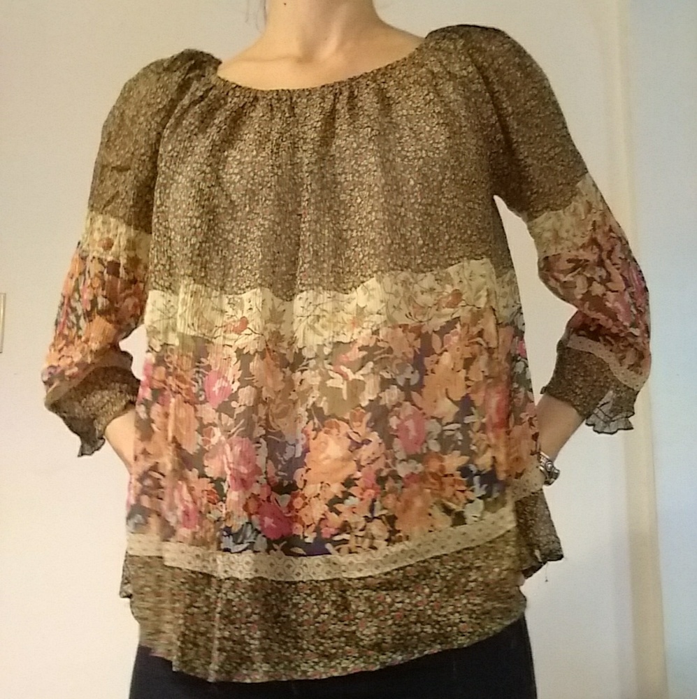 Anthropologie Bohemian Blouse